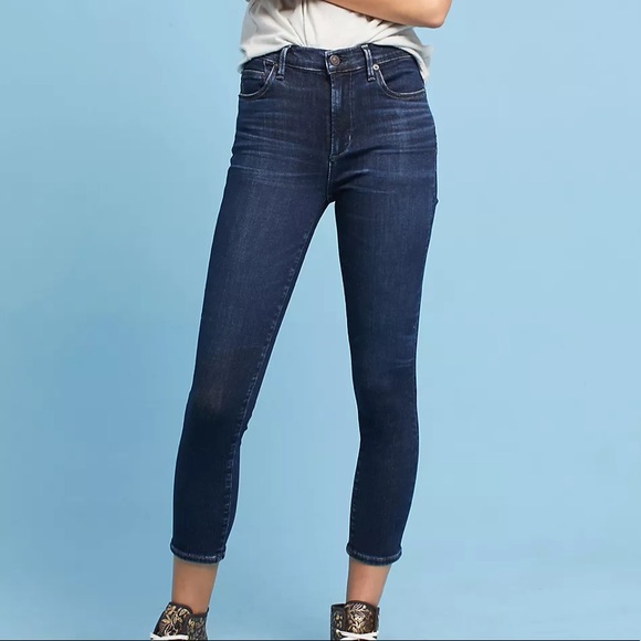 Citizens of Humanity Rocket Crop High-Rise Skinny Jeans Anthropologie - Picture 2 of 13